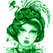 Y.A.M._Art Fantasy woman girl green - δωρεάν png κινούμενο GIF