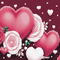 soave background animated valentine heart flowers - Animovaný GIF zadarmo animovaný GIF