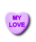 My Love.Candy.Heart.Purple - PNG gratuit GIF animé