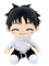 yuta okkotsu plushie sitting cute - nemokama png animuotas GIF