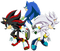 Sonic Silver Shadow - δωρεάν png κινούμενο GIF