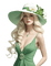 Woman in green. Hat. Leila - Δωρεάν κινούμενο GIF