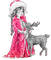 soave woman girl vintage christmas winter animals - безплатен png анимиран GIF