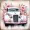 springtimes spring car vintage deco background - PNG gratuit GIF animé