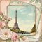 springtimes vintage paris postcard - безплатен png анимиран GIF
