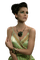 Woman Green Silver - Bogusia - Free PNG Animated GIF