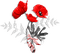 soave deco poppy branch spring flowers  black - 免费PNG 动画 GIF