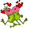 FROG IN LOVE GIF GRENOUILLE amour - Бесплатни анимирани ГИФ анимирани ГИФ
