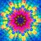 multicolore art image rose bleu jaune multicolored color kaléidoscope kaleidoscope effet encre - PNG gratuit GIF animé