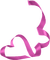 kikkapink deco scrap purple heart ribbon - nemokama png animuotas GIF