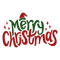 loly33 texte Merry Christmas - PNG gratuit GIF animé