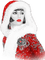soave woman vintage art deco winter christmas - png gratis GIF animado