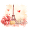 ♥❀❀❀❀ sm3 love vintage paris pink tower - png gratis GIF animado