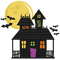 Kaz_Creations Halloween Haunted House - бесплатно png анимированный гифка