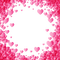 pink hearts frame - gratis png geanimeerde GIF
