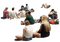 peoples sitting-summer - 免费PNG 动画 GIF