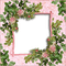 kikkapink spring frame pink flowers teal - zdarma png animovaný GIF
