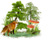 dolceluna fox spring summer - png gratuito GIF animata