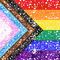 progress glitter flag square - Бесплатный анимированный гифка анимированный гифка