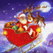 Santa Claus in sleigh - GIF animado gratis GIF animado