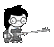 jade harley playing the eclectic bass - Animovaný GIF zadarmo animovaný GIF