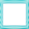 turquoise frame - PNG gratuit GIF animé