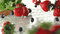 strawberry erdbeeren fraises gif anime animated animation summer ete spring background fond image fruits strawberrie fruit früchte - GIF animé gratuit GIF animé