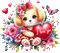 sm3 hearts dog love vday red gif animation - 免费动画 GIF 动画 GIF
