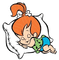 Pebbles sleeping - PNG gratuit GIF animé