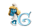 Kaz_Creations Alphabets Smurfs Letter G - безплатен png анимиран GIF