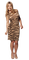 woman in animal print bp - Free PNG Animated GIF