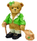 Kaz_Creations Deco St.Patricks Day Teddy - gratis png geanimeerde GIF