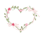 Roses frame heart