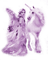 Y.A.M._Fantasy fairy unicorn purple - δωρεάν png κινούμενο GIF