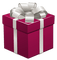 Kaz_Creations Gift Box Present Ribbons Bows Colours - png gratis GIF animado