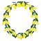 Lemon  Wreath - Бесплатный анимированный гифка анимированный гифка