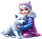 loly33 enfant chien hiver - 無料png アニメーションGIF