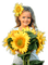 Sunflower.Girl - By KittyKatLuv65 - png gratuito GIF animata