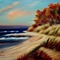 Autumn Beach Background - png gratuito GIF animata