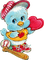 Kaz_Creations Deco Valentine Heart Love Bird - gratis png animeret GIF