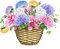Blumenkorb - kostenlos png Animiertes GIF
