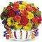 Flowers fleurs flores art arrangement bouquet - darmowe png animowany gif