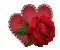 Flower, Flowers, Flower, Flowers, Rose, Roses, Heart, Hearts, Red - Jitter.Bug.girl - GIF animé gratuit GIF animé