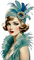 art deco woman vintage - ilmainen png animoitu GIF