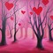 Pink Lovecore Forest - bezmaksas png animēts GIF