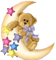 Teddy, Sterne, Mond - Free PNG Animated GIF