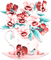soave deco flowers spring vintage cup vase - 無料png アニメーションGIF