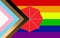 Inclusive rainbow pride flag