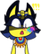 Ankha with rainbow coloured nosebleed - gratis png animeret GIF