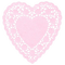 light baby pink heart lace cute - PNG gratuit GIF animé